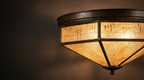 Aurelio Art Deco Vintage Glass Ceiling Light