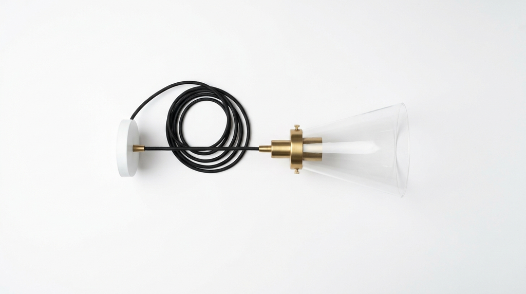Arco Modern Linear Glass Cone Pendant Light