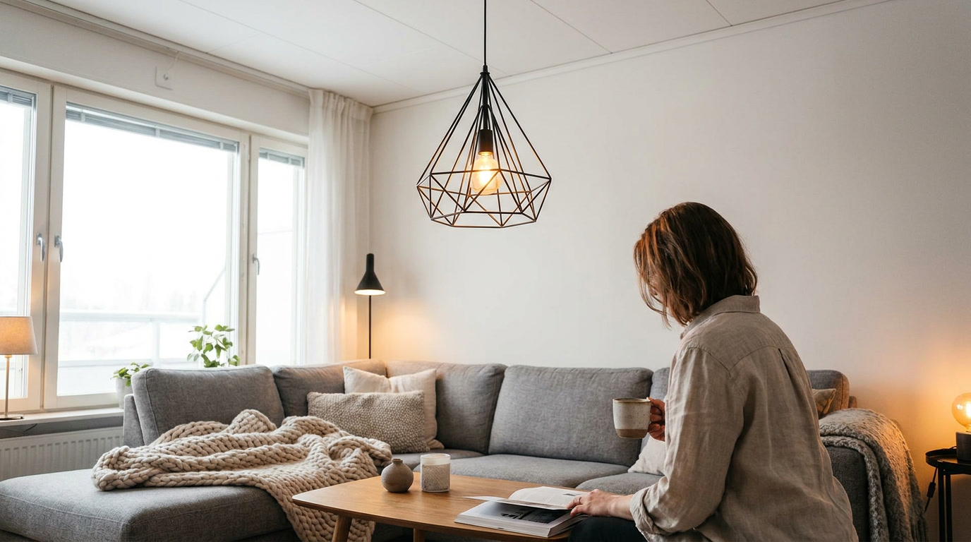 Atria Geometry Nordic Metal Pendant Light