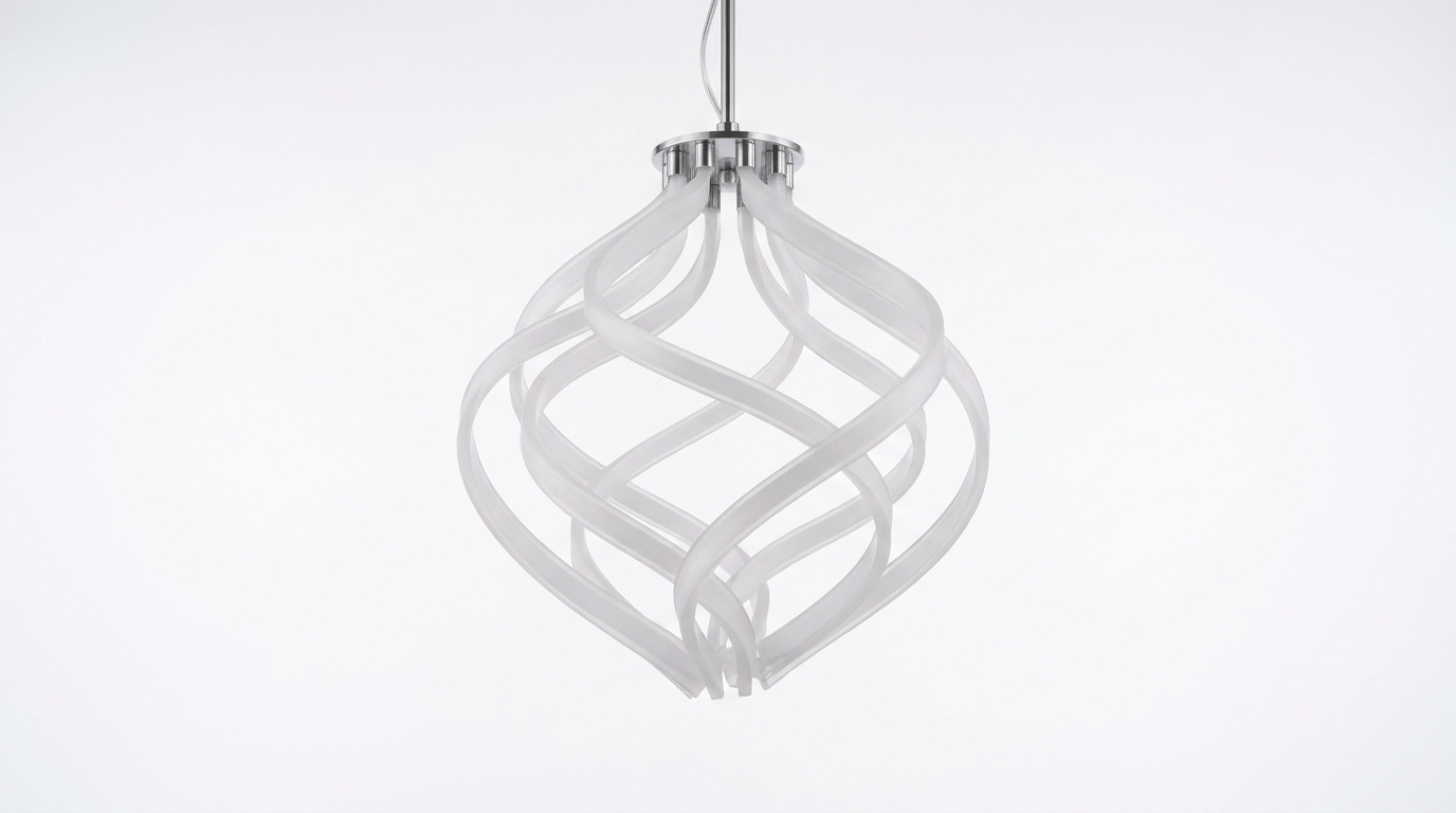 Nordic Spiral Acrylic Chandelier
