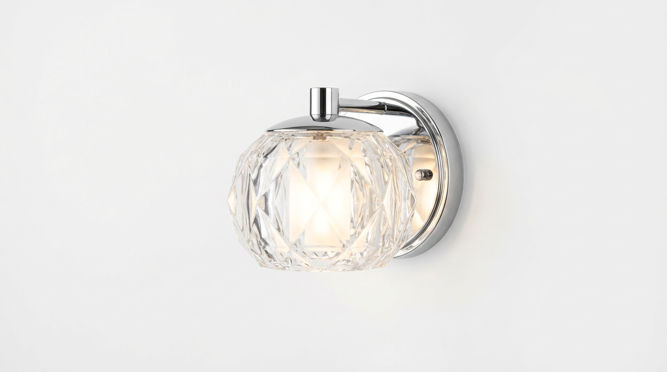 Italian Crystal Minimalist Clementine Wall Light