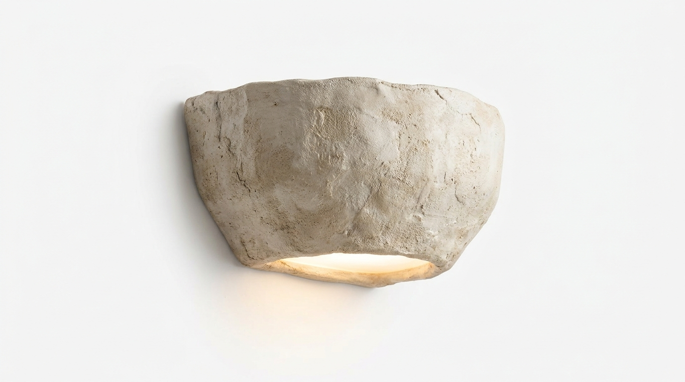 Shellora Wabi-Sabi Plaster Wall Light
