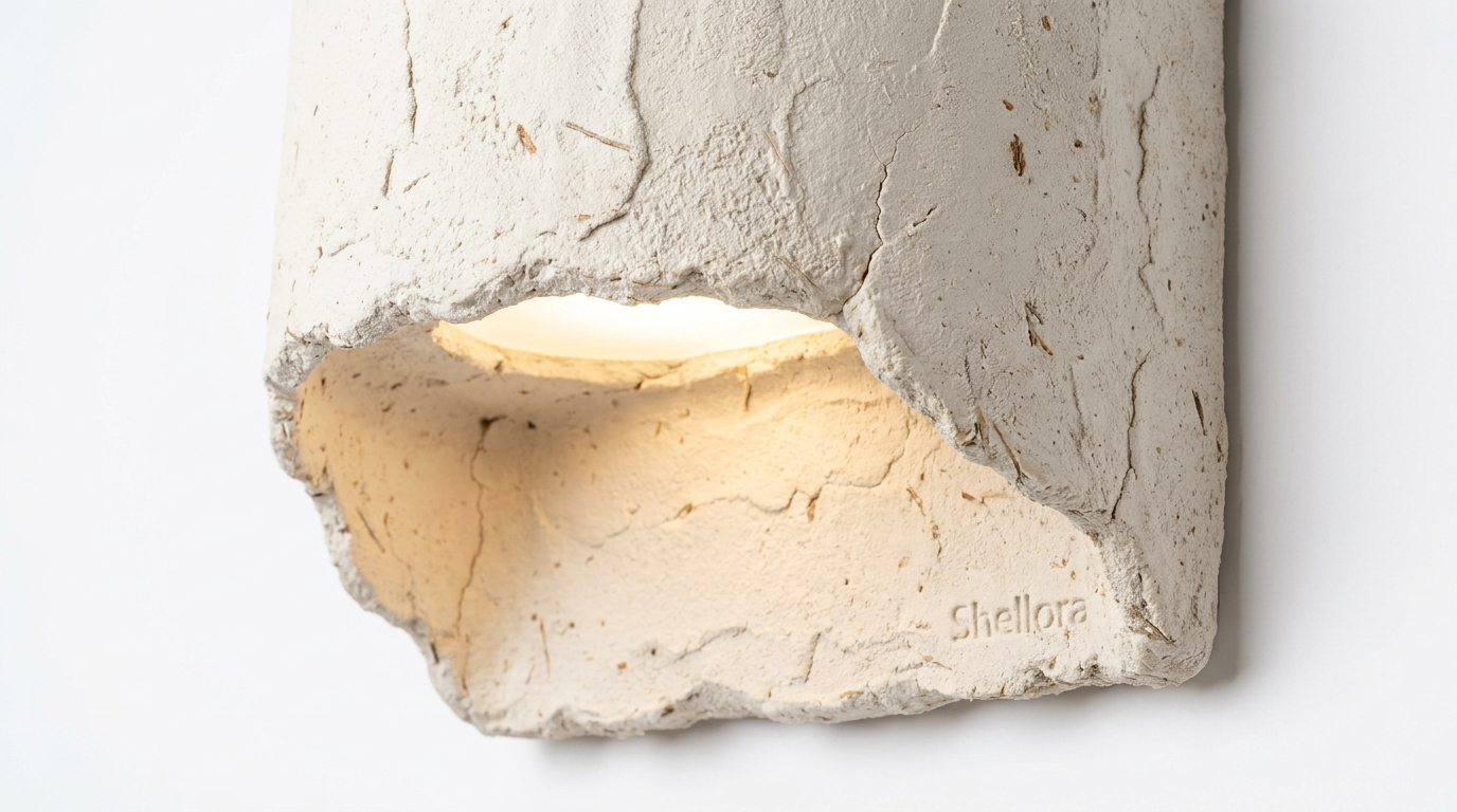 Shellora Wabi-Sabi Plaster Wall Light