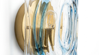 Retro Murano Water Ripple Glass Wall Light