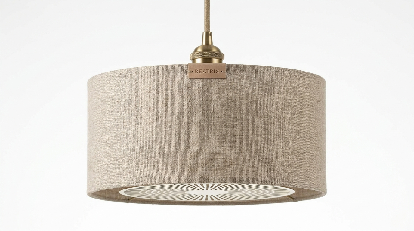 Beatrix Modern Linen Pendant Light