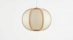 Makoto Silk Lantern Minimalist Japandi Pendant Light