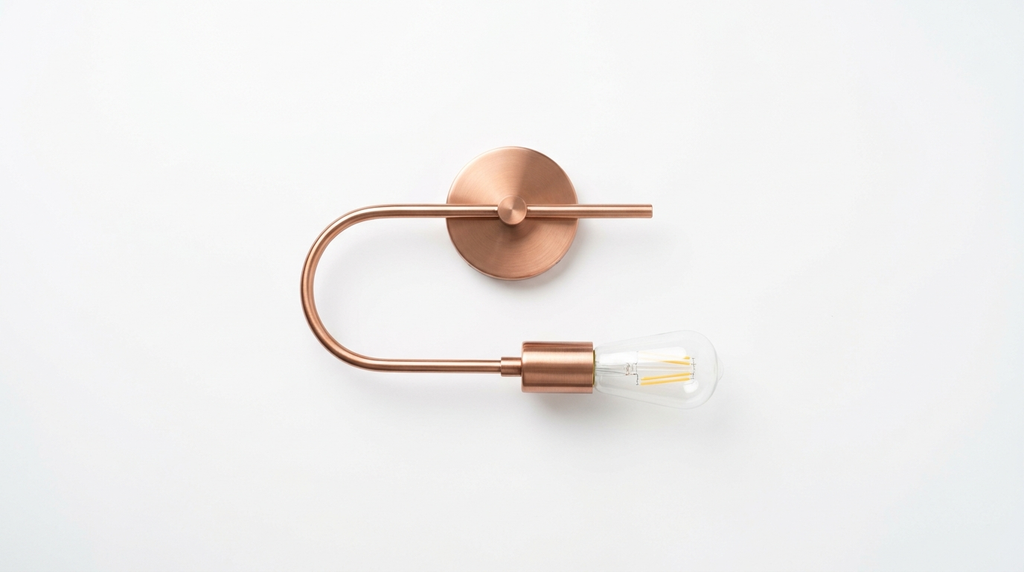 Eury Minimalist Copper Wall Light