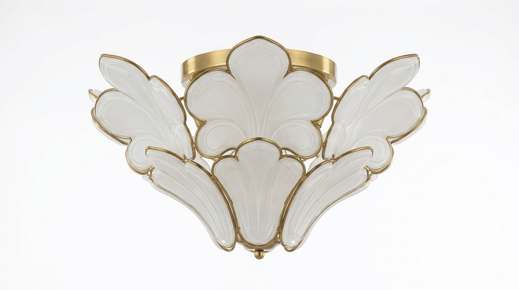 Fleur Petal French Vintage Acrylic Ceiling Light