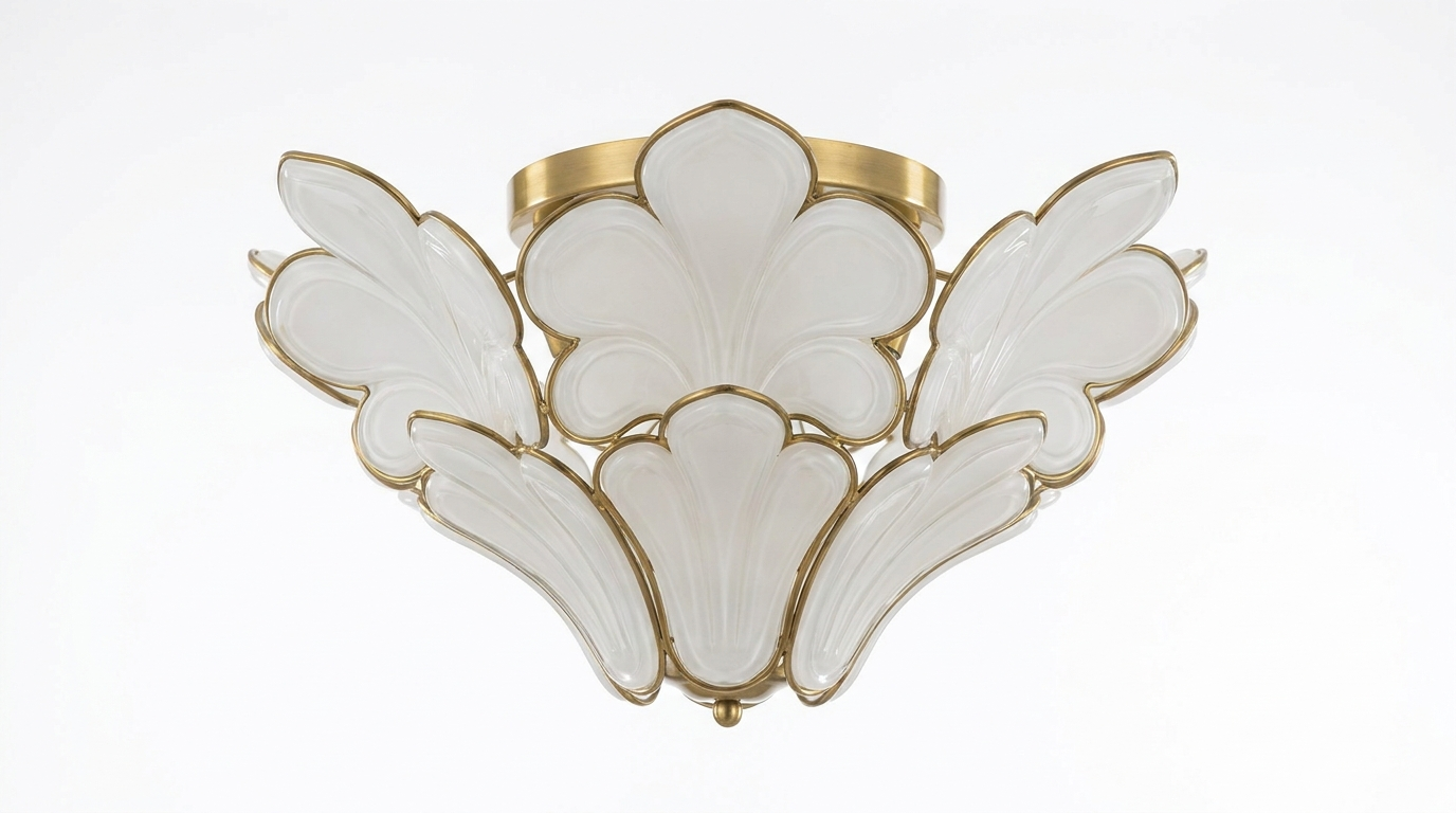 Fleur Petal French Vintage Acrylic Ceiling Light