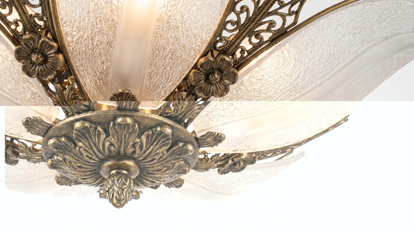 Fleur Petal French Vintage Acrylic Ceiling Light