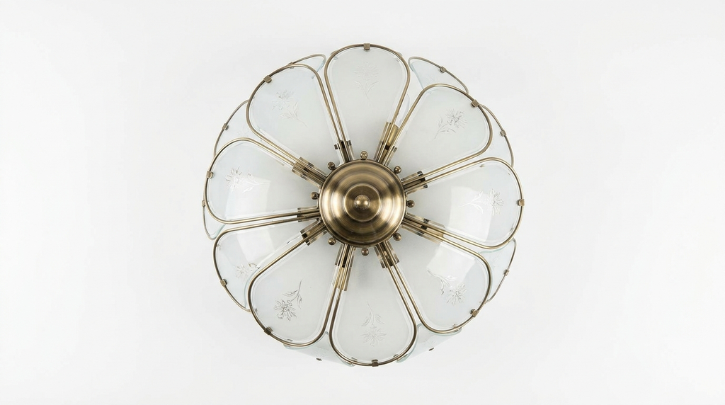 Fleur Petal French Vintage Acrylic Ceiling Light