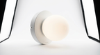 Lunaris Modern White Glass Globe Wall Light