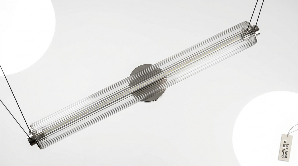 Elma Linear Striped Glass LED Pendant Light