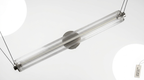 Elma Linear Striped Glass LED Pendant Light