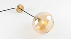 Lumira Amber Glow Minimalist Glass Pendant Light