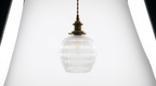 Kaela Vintage Striped Glass Pendant Light