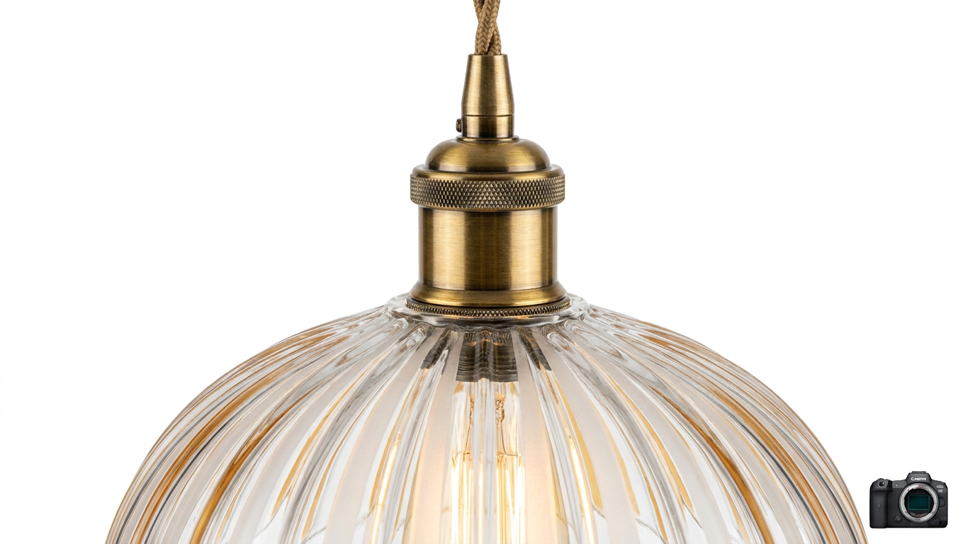 Kaela Vintage Striped Glass Pendant Light