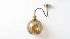 Kaela Vintage Striped Glass Pendant Light