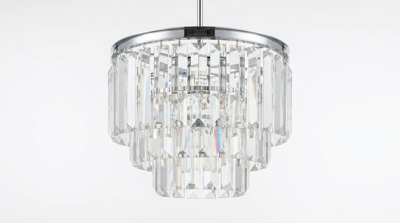 Aurora Luxe Modern Crystal Glass Pendant Light