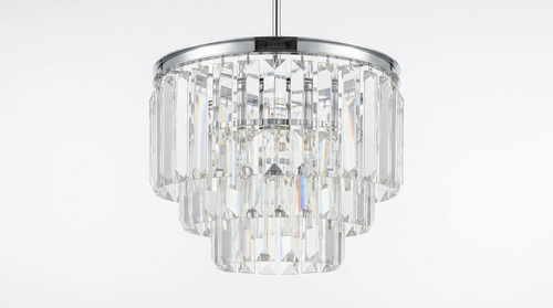 Aurora Luxe Modern Crystal Glass Pendant Light