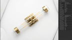 Averin Modern Glass Double Tube Wall Light