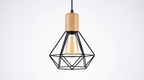 Nordic Style Wood Iron Art Pendant Light