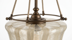 Lorienne Farmhouse Striped Glass Ceiling Light