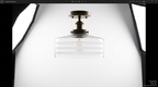Lorienne Farmhouse Striped Glass Ceiling Light