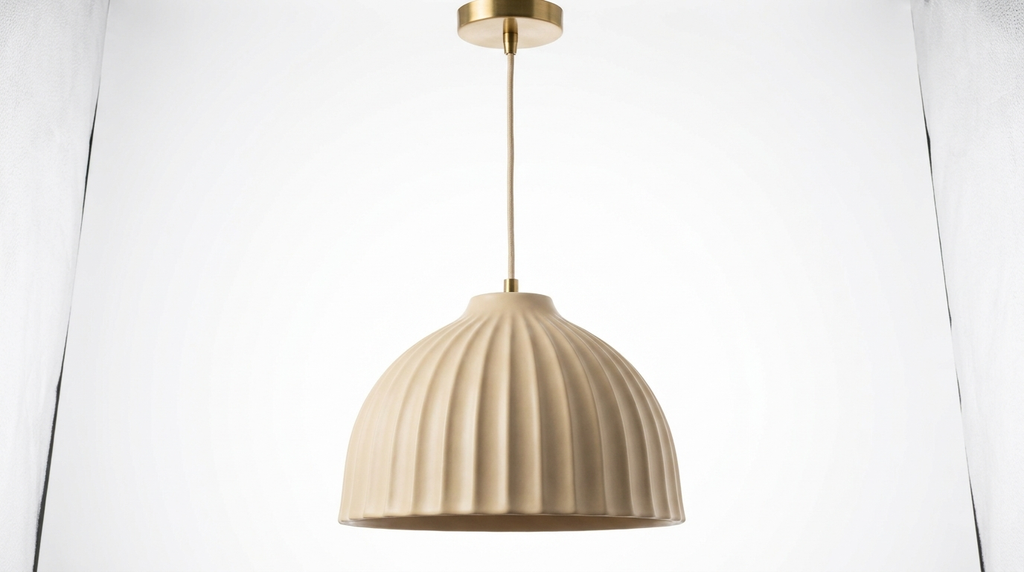 Arden Ivory Modern Porcelain Pendant Light
