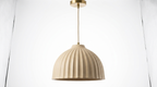 Arden Ivory Modern Porcelain Pendant Light
