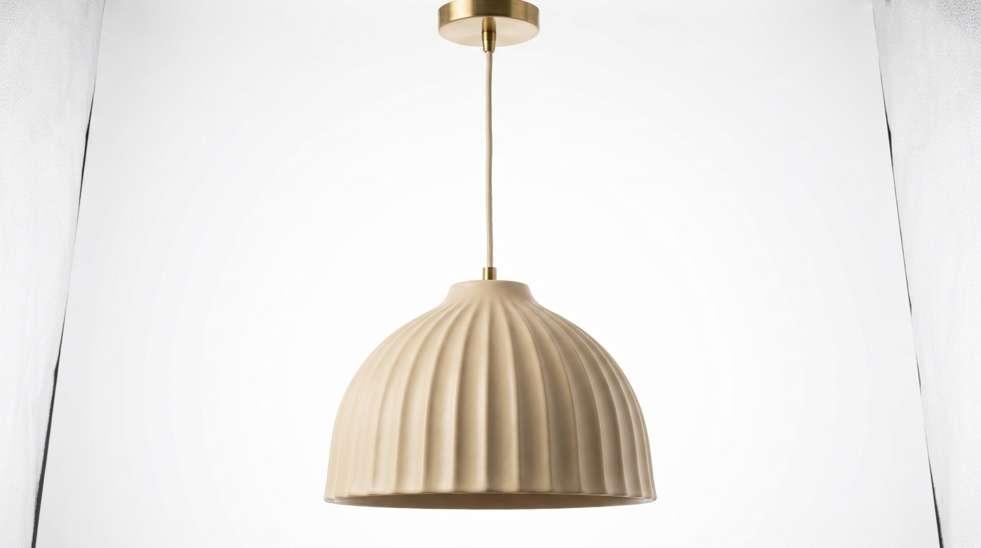 Arden Ivory Modern Porcelain Pendant Light