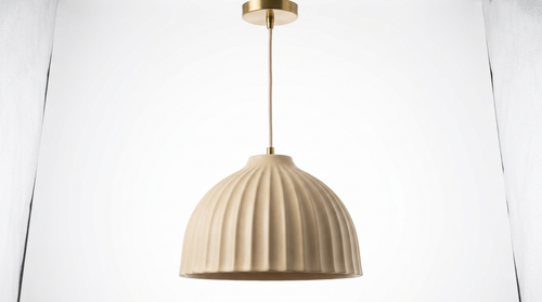 Arden Ivory Modern Porcelain Pendant Light