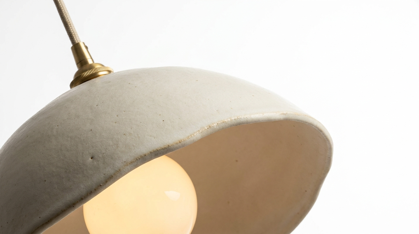 Arden Ivory Modern Porcelain Pendant Light