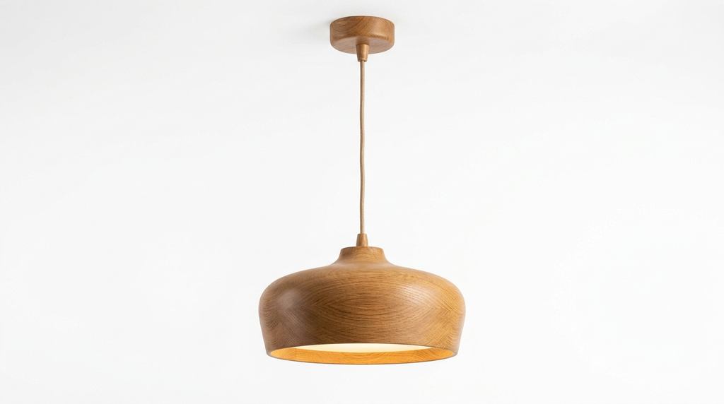 Asahi Japandi Solid Wood Pendant Light