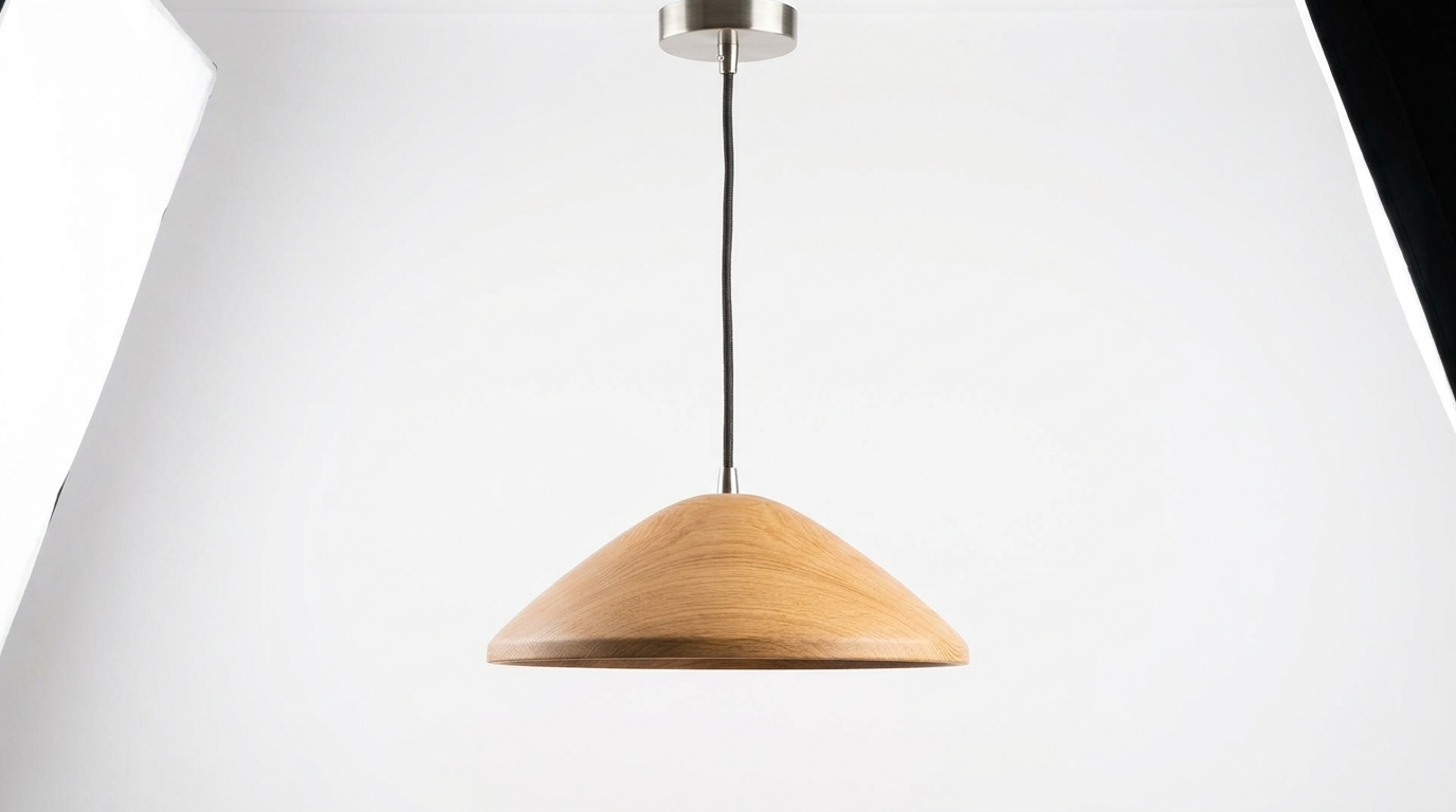 Asahi Japandi Solid Wood Pendant Light