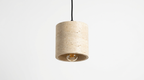Solenne Minimalist Travertine Pendant Light