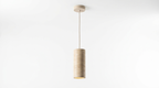 Solenne Minimalist Travertine Pendant Light