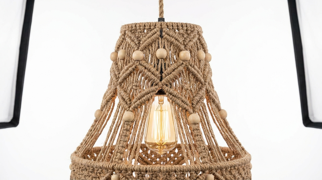 Boho Style Hemp Rope Ulima Pendant Light
