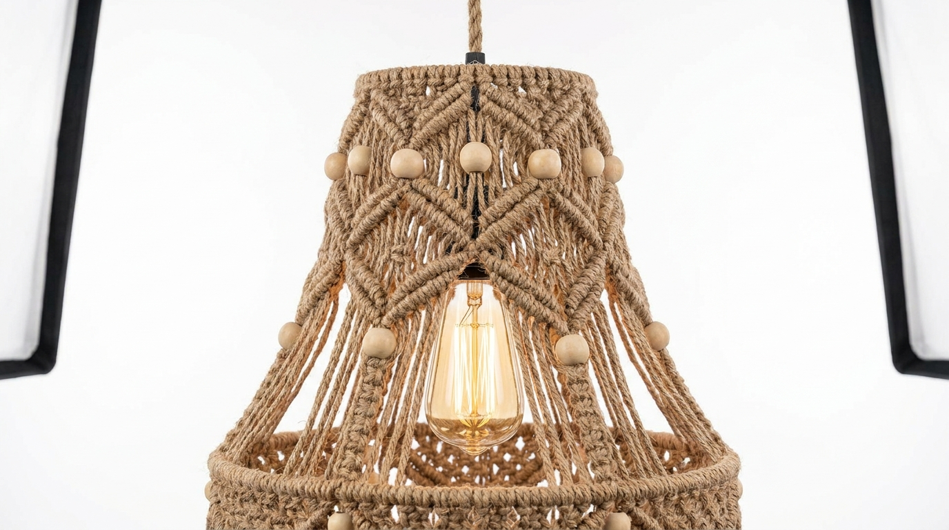 Boho Style Hemp Rope Ulima Pendant Light