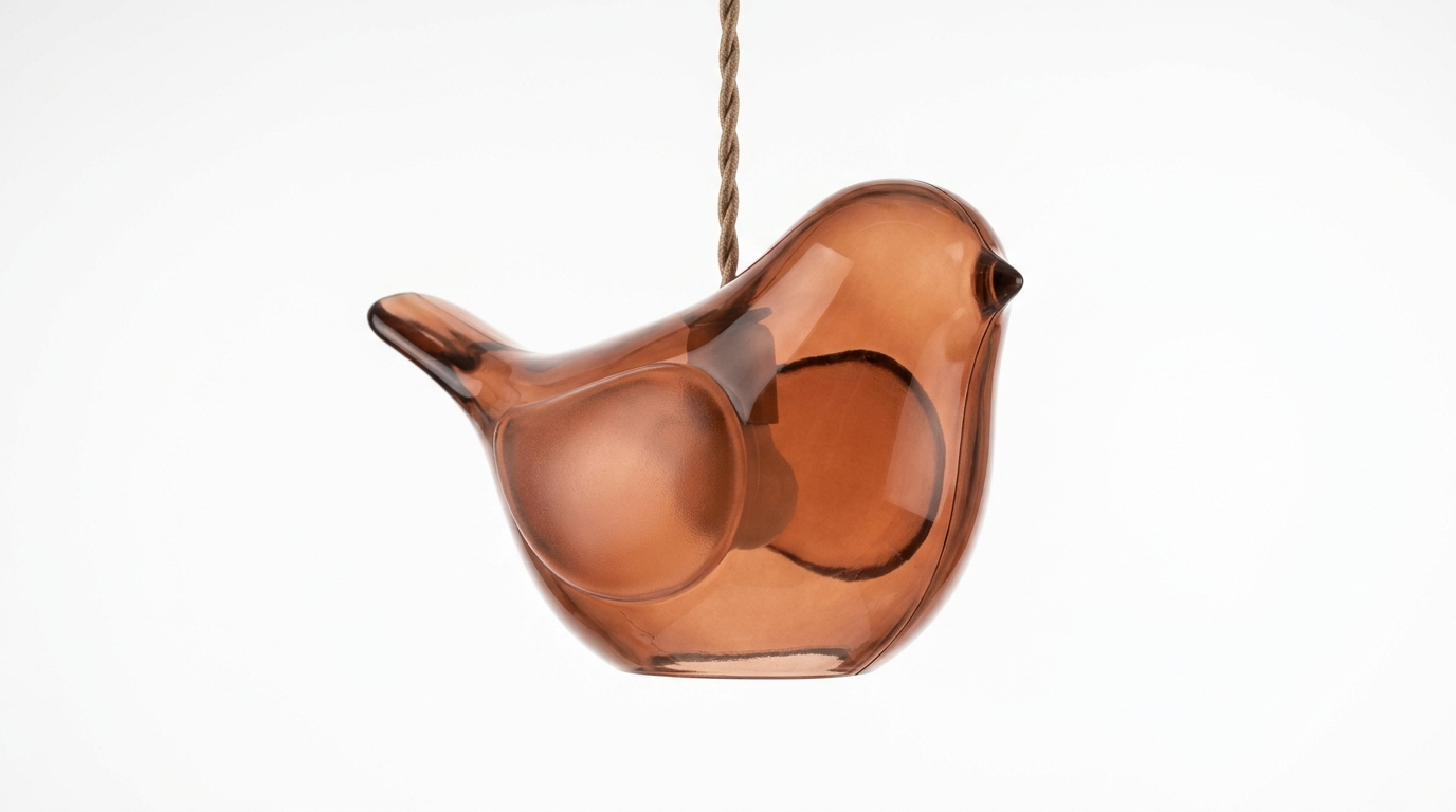 Sienna Nordic Acrylic Bird Round Pendant Light