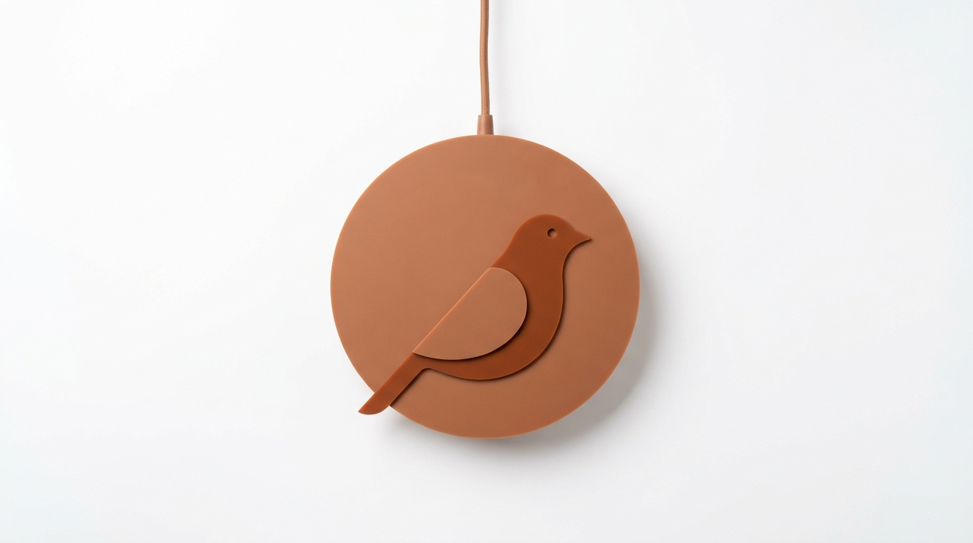 Sienna Nordic Acrylic Bird Round Pendant Light