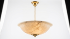 Manhattan Round Alabaster Pendant Light