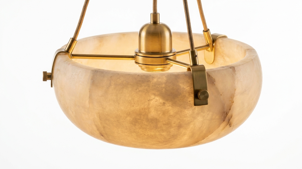 Manhattan Round Alabaster Pendant Light