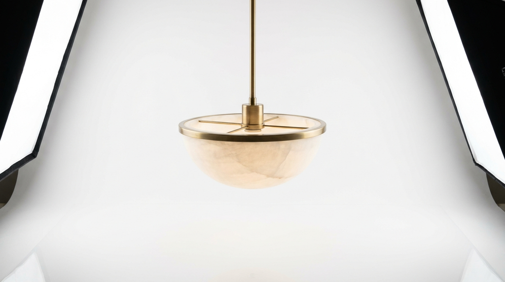 Manhattan Round Alabaster Pendant Light