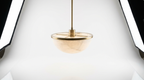 Manhattan Round Alabaster Pendant Light