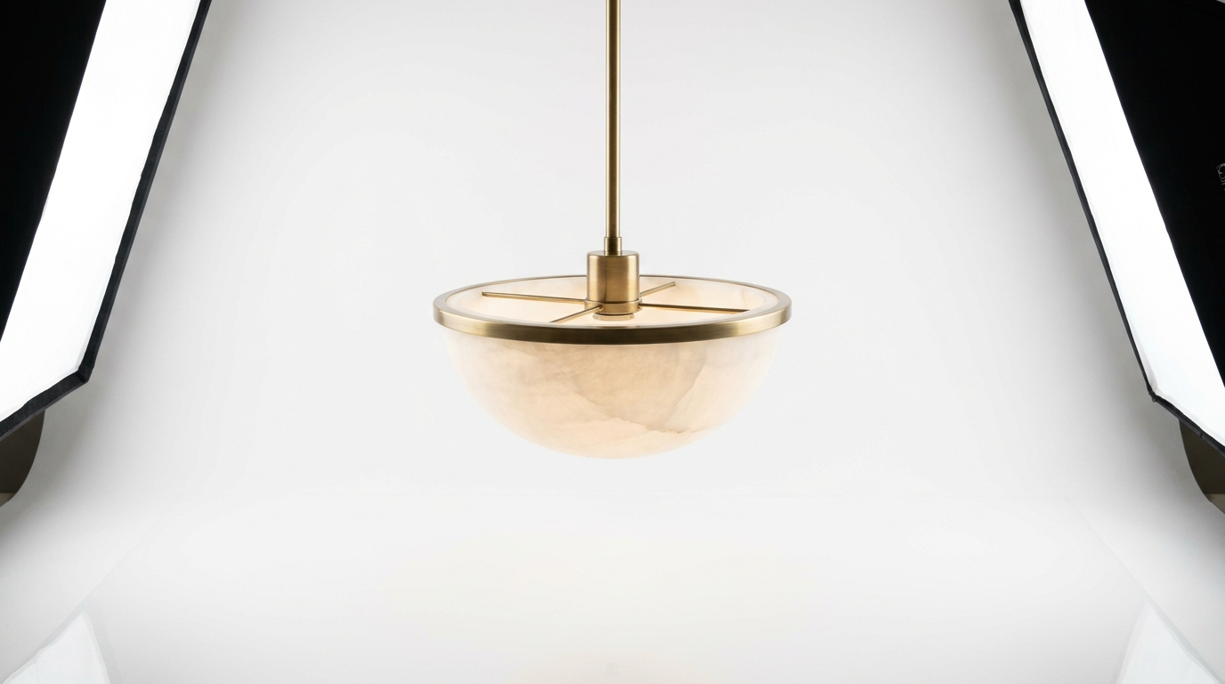 Manhattan Round Alabaster Pendant Light