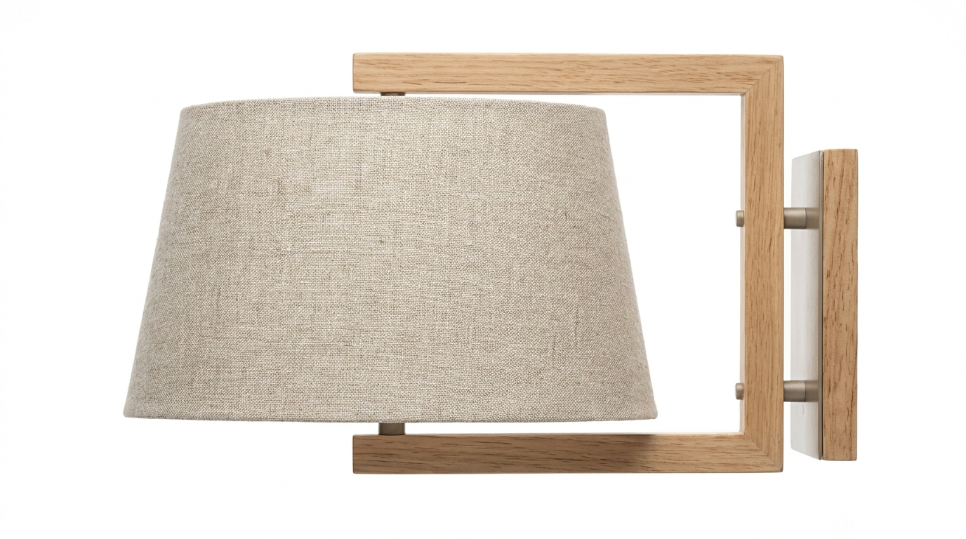 Tracy Japandi Fabric Shade Wall Light