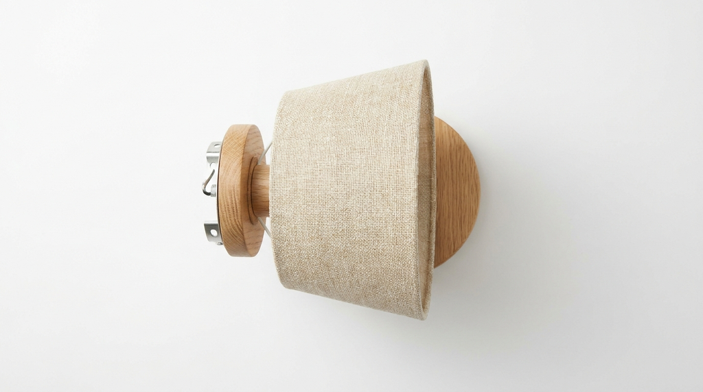 Tracy Japandi Fabric Shade Wall Light