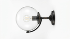 Bonnie Retro Iron Spherical Glass Wall Light