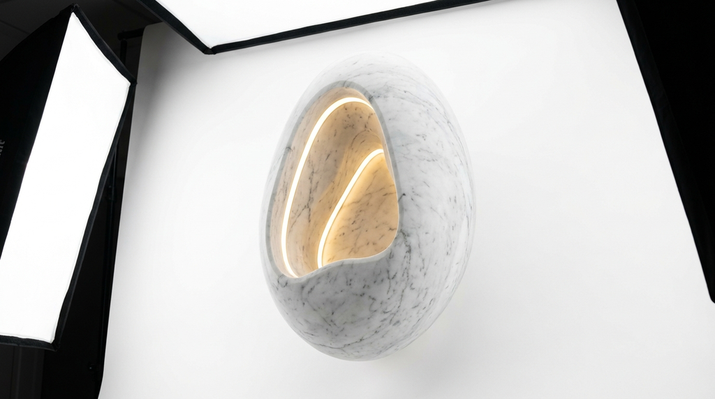 Morwenna Nordic Marble Cave LED Wall Light